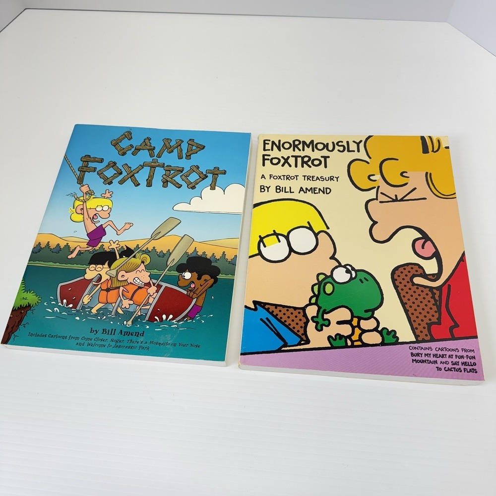 Foxtrot Anthologies by Bill Amend Lot of 2 Paperback Cartoon Collections 1990s